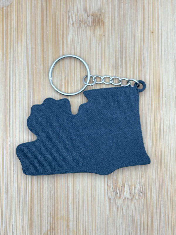 The Dogfather 3D Key Ring Key Chain Black And White Plastic