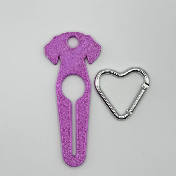 Dog Doo Dangler ( Purple/Pink Silk )