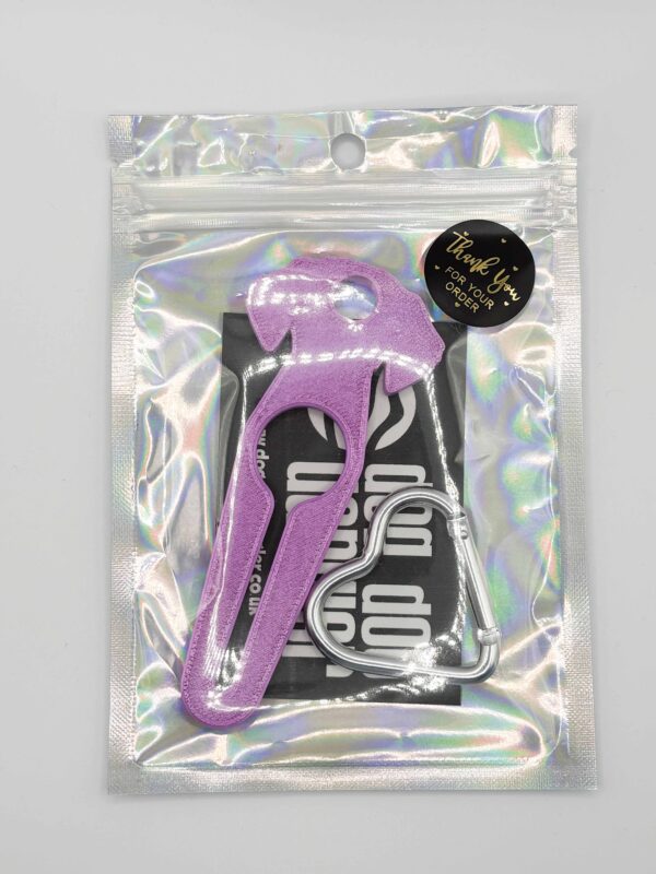 Dog Doo Dangler ( Purple/Pink Silk )