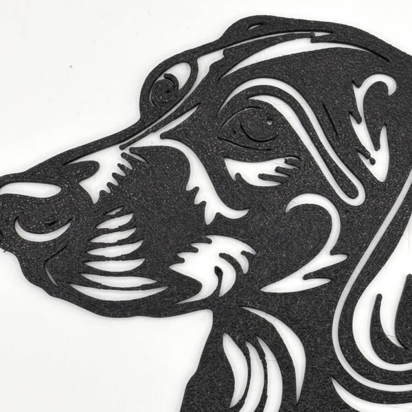 Sausage Dog Dachshund Tribal Treat/Dog Cupboard Art 14 x 18 x 0.2 CM Wall Art